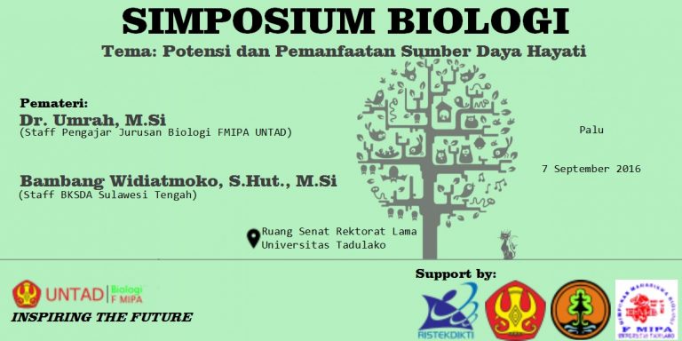 Simposium Biologi dan Penandatanganan MOA (Memorandum of Agreement) antara FMIPA UNTAD dan BKSDA (Balai Konservasi Sumber Daya Alam) Sulawesi Tengah