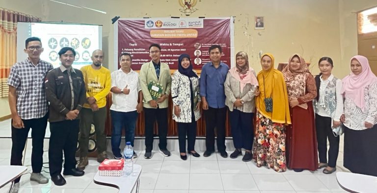 Prof. Dr. Dra. Ratna Susandarini, M.Sc. Kunjungi Jurusan Biologi Universitas Tadulako untuk Mendukung Inisiasi Kolaborasi Tri Dharma Perguruan Tinggi