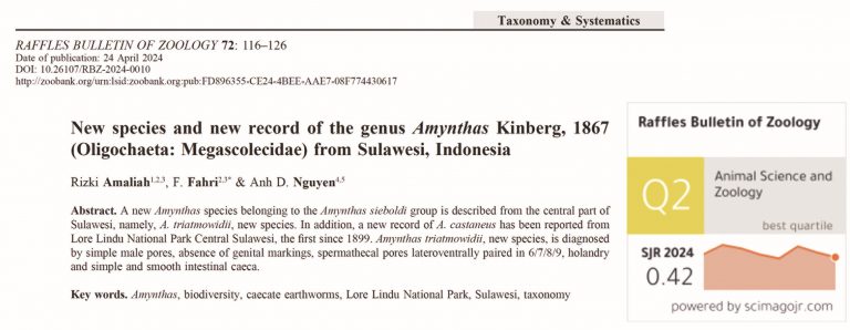 WOW! Mahasiswa Biologi FMIPA UNTAD Temukan Cacing Tanah Jenis Baru — Langsung Tembus Jurnal Internasional!