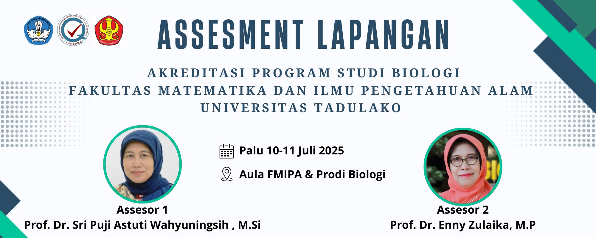 Asesmen Lapangan Akreditasi prodi Biologi FMIPA UNTAD berjalan Lancar: Optimis Tetap Unggul